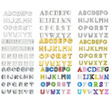 130PC/lot 8mm Slide Letter DIY Jewelry Charms ENGLISH Alphabet for Keychains