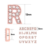 130PC/lot 8mm Slide Letter DIY Jewelry Charms ENGLISH Alphabet for Keychains