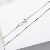 Real Tibetan Silver Slim Snake Chain Necklace Women Jewelry