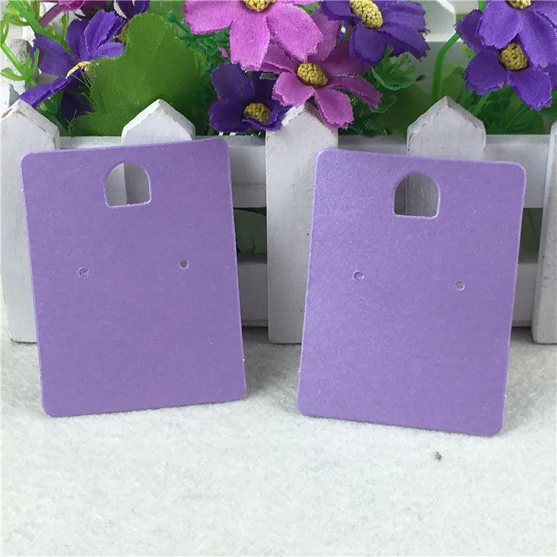 200Pcs/Lot Smiley Lovely Earring Ear Stud Display Cards 6.5x5cm