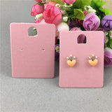 200Pcs/Lot Smiley Lovely Earring Ear Stud Display Cards 6.5x5cm