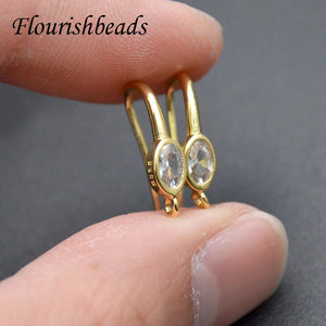 Multi-Color CZ Beads Earring Hooks for Jewelry Making