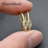 Multi-Color CZ Beads Earring Hooks for Jewelry Making