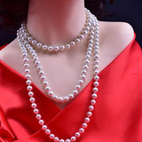 French Natural Pearl Necklace Irregular Pearls Chokers Wedding Jewelry