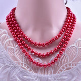 French Natural Pearl Necklace Irregular Pearls Chokers Wedding Jewelry