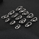 Punk Buddha Animal Skull Bone DIY Custom Keychain Carabiner Jewelry