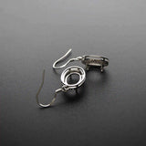 Oval Bezel Sterling Silver Earrings Settings 1702197