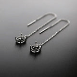 Sterling Silver Gemstone Prong Earrings Settings DIY Ear Wire 3.7''
