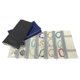 Jewelry Roll Bags Ring Earring Holder Pvc Zipper Jewelry Pouch