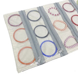 Jewelry Roll Bags Ring Earring Holder Pvc Zipper Jewelry Pouch