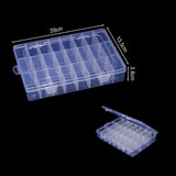 Plastic Jewelry Box Storage Container with Adjustable Compartments