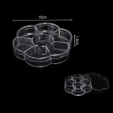 Plastic Jewelry Box Storage Container with Adjustable Compartments