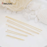 14K Real Gold-Plated Needle Pins Jewelry Making Supplies