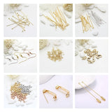 14K Real Gold-Plated Needle Pins Jewelry Making Supplies