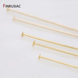 14K Real Gold-Plated Needle Pins Jewelry Making Supplies