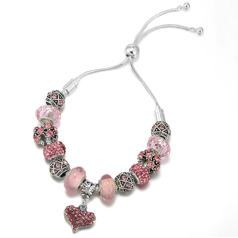 Adjustable Snake Chain Charm Bracelet For Women High-Quality Jewelry