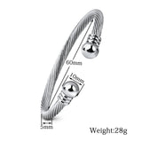 Stainless Steel Twisting Line Bracelet for Women