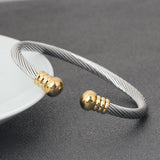 Stainless Steel Twisting Line Bracelet for Women