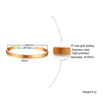 Wide Cuff Bracelet Bangle Women Stainless Steel Metal