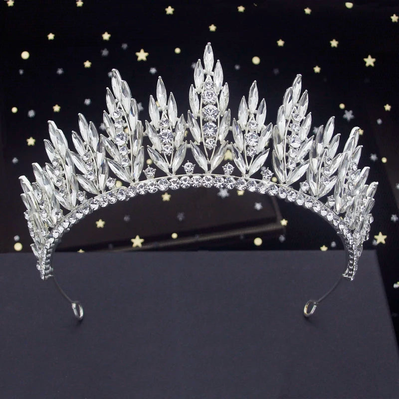 Wedding Crown Royal Queen Bridal Tiaras Hair Jewelry Pageant Head Accessories