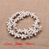 Starfish Skull Howlite Leaf Cross Turquoise Spacer Beads for Jewelry Making