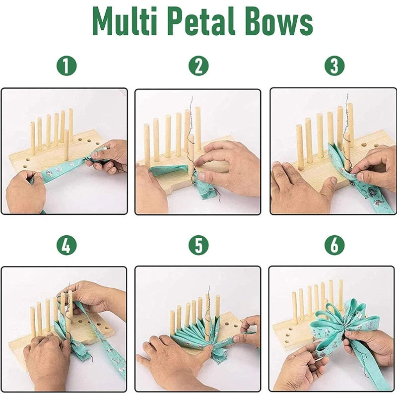 Wooden Bow Maker for Ribbon Crafts DIY Christmas Decoration
