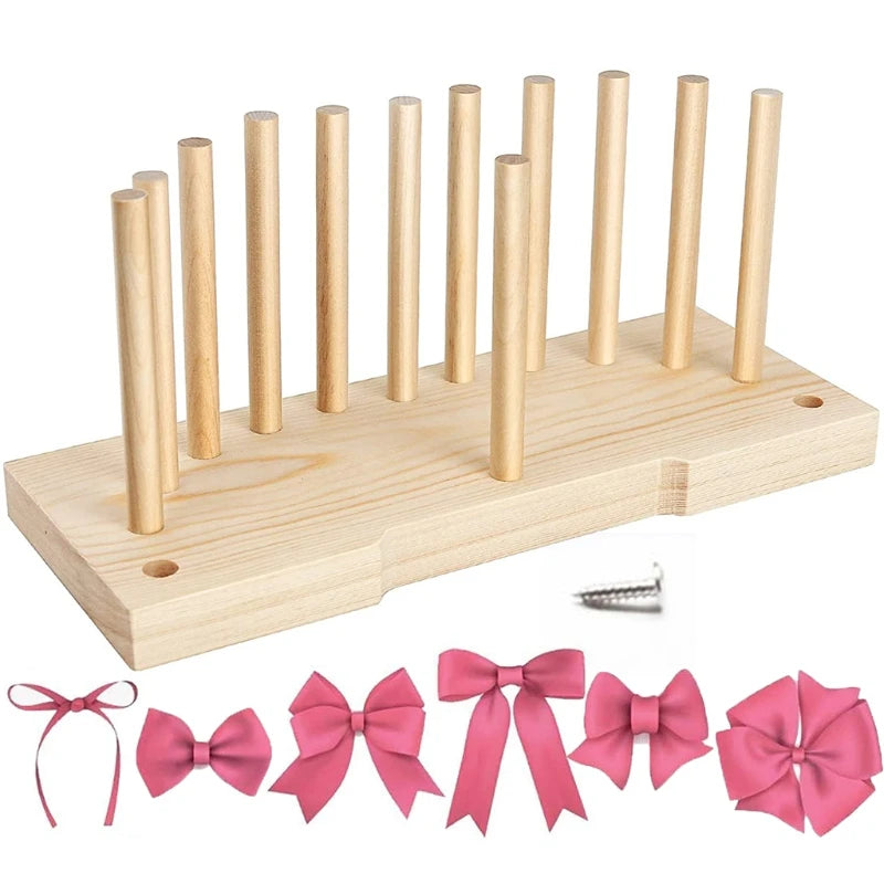 Wooden Bow Maker for Ribbon Crafts DIY Decoration