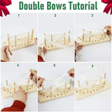 Wooden Bow Maker for Ribbon Crafts DIY Decoration