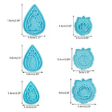 Resin Molds for DIY Earrings - Christmas Eardrops Silicone Mould