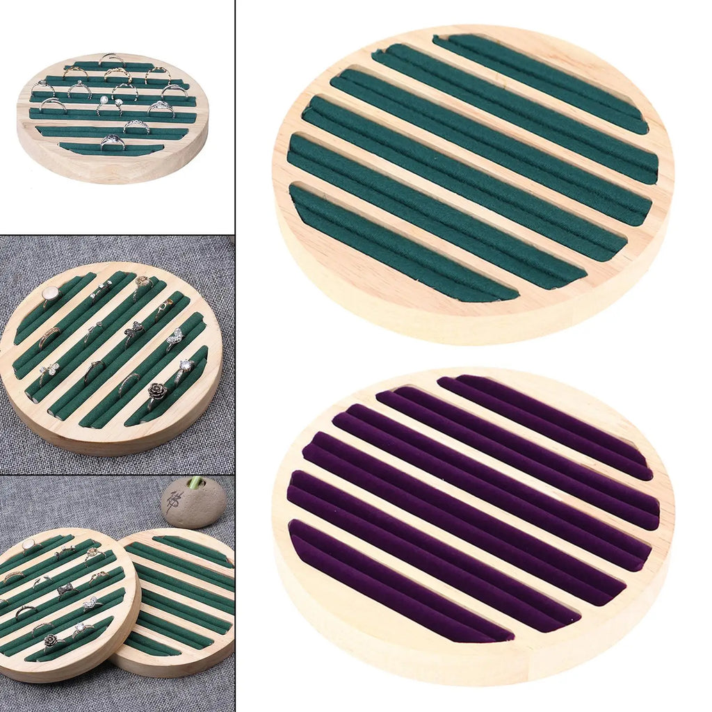 Wooden Jewelry Display Board for Vanity Countertop