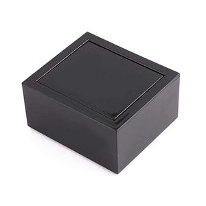 Cufflinks Box Flip Cover Rotating Jewelry Display Case T8DE
