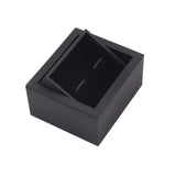 Cufflinks Box Flip Cover Rotating Jewelry Display Case T8DE