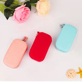 Small Jewelry Case High Leather Ring Pendant Earring Box Portable Cosmetic Bag