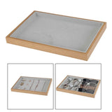 Velvet Jewelry Tray Necklace Rings Holder for Women Gift