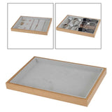 Velvet Jewelry Tray Necklace Rings Holder for Women Gift