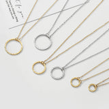 Minimalist Choker Necklace Stainless Steel Pendant Jewelry Gift