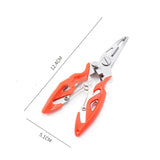 Multiuse Braid Scissor Fishing Plier Tool Hook Remover Split Ring Opener Tackle