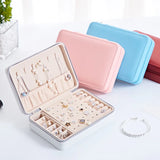 Multy Grids Pu Leather Jewelry Box Earring Display Box Jewelry Organizer