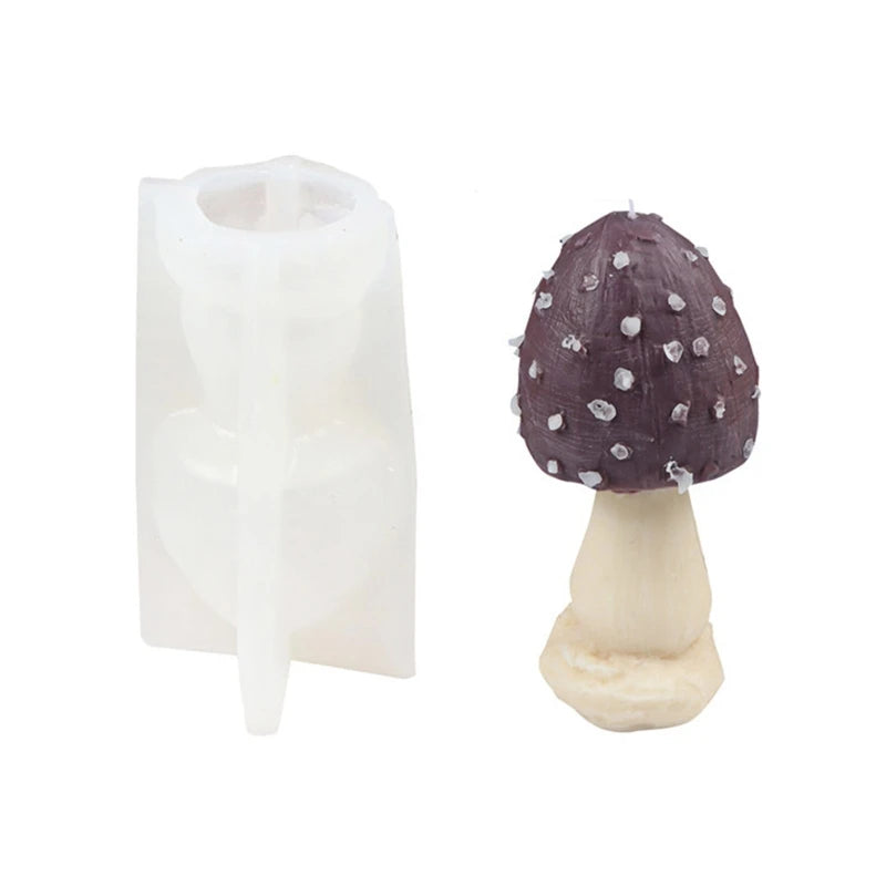 Mushroom Candle UV Crystal Epoxy Resin Mold Aromatherapy Plaster Silicone Mould