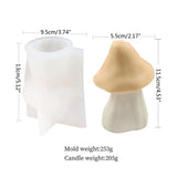 Mushroom Candle UV Crystal Epoxy Resin Mold Aromatherapy Plaster Silicone Mould