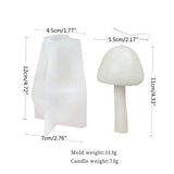 Mushroom Candle UV Crystal Epoxy Resin Mold Aromatherapy Plaster Silicone Mould