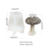 Mushroom Candle UV Crystal Epoxy Resin Mold Aromatherapy Plaster Silicone Mould