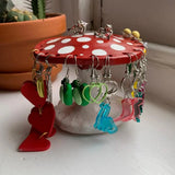 Mushroom Earring Holder 26 Holes Earrings Storage Rack Display Rack