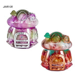 Mushroom House Jars Silicone Molds with Lid - Resin Epoxy Casting Mold