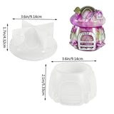 Mushroom House Jars Silicone Molds with Lid Storage Box Resin Epoxy Mold