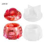 Mushroom House Jars Silicone Molds with Lid - Resin Epoxy Casting Mold