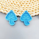 Mushroom Keychain Earrings Resin Molds DIY Crafts