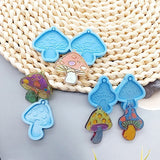 Mushroom Keychain Earrings Resin Molds DIY Crafts