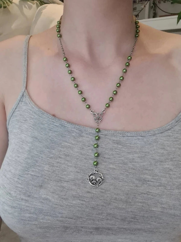 Y2K Mushroom Beaded Necklace