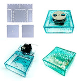 Music Box Mold Square Container Resin Storage Box Mold Silicone Organizer Mold